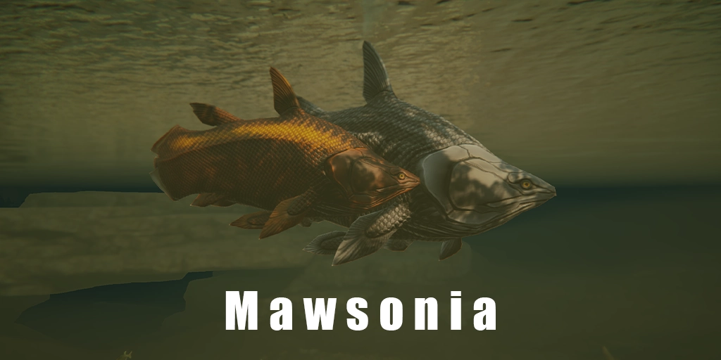 Mawsonia - Giant coelacanth AI critter in Path of Titans