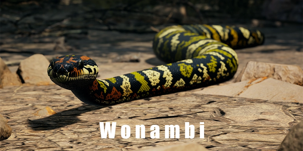 Wonambi - Prehistoric python AI critter in Path of Titans